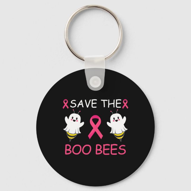 Porte-clés Sauvez les abeilles Boo Halloween amusant cancer d (Recto)