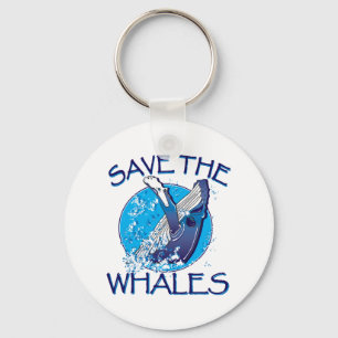 Porte-clés Sauvez les baleines