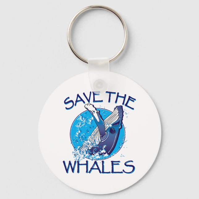 Porte-clés Sauvez les baleines (Recto)