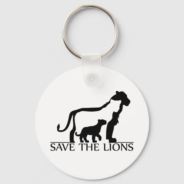 Porte-clés Sauvez les lions (Recto)
