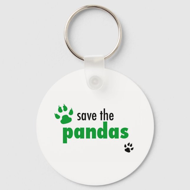 Porte-clés Sauvez Les Pandas (Recto)