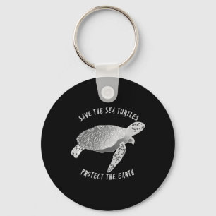 Porte-clés Sauvez Les Tortues De Mer Protégez La Terre Océan