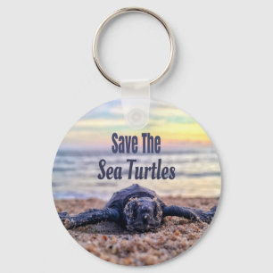 Porte-clés Sauvez les tortues marines