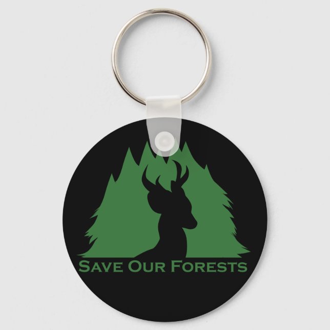 Porte-clés Sauvez nos forêts (Recto)