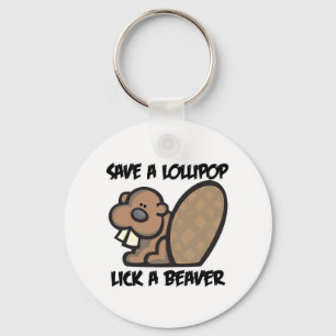 Porte-clés Sauvez une Lollipop Lick a Beaver