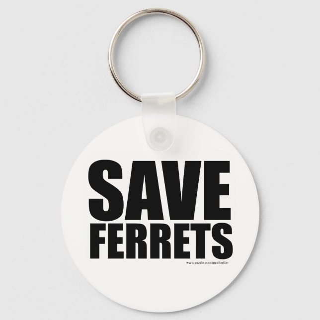 Porte-clés Save Ferrets! (Recto)