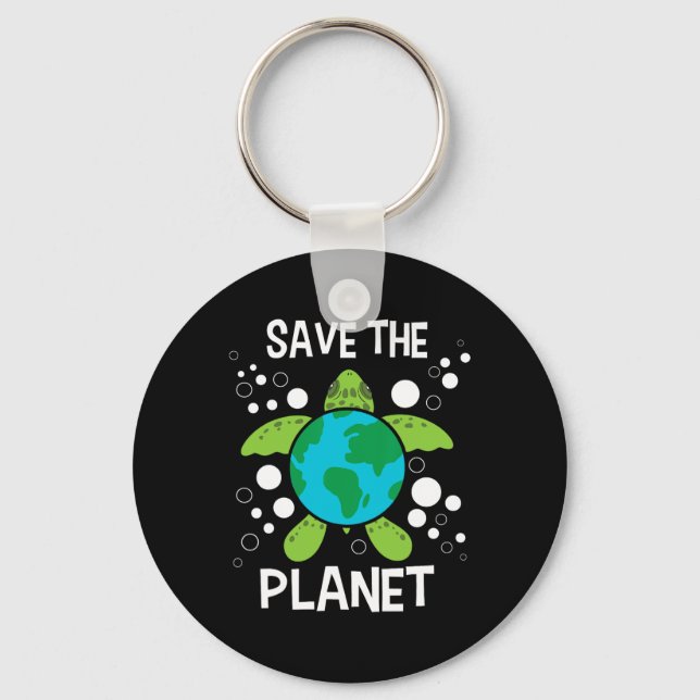 Porte-clés Save the Planet - Protection De l'environnement Ea (Recto)