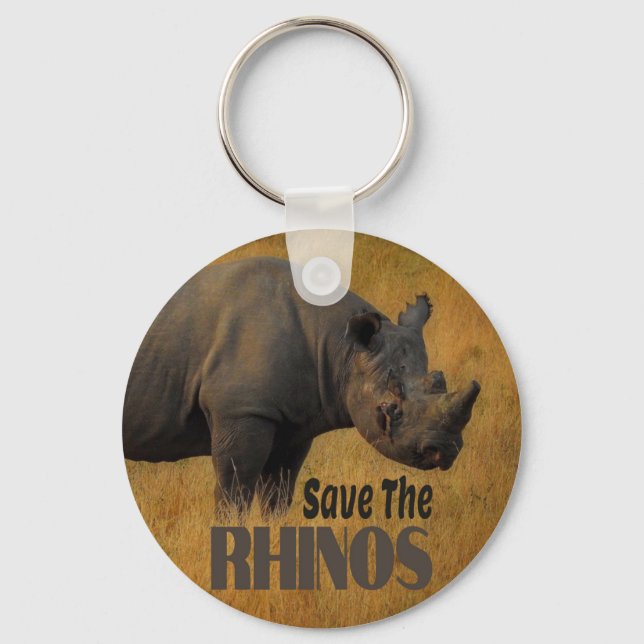 Porte-clés Save The Rhinos (Recto)