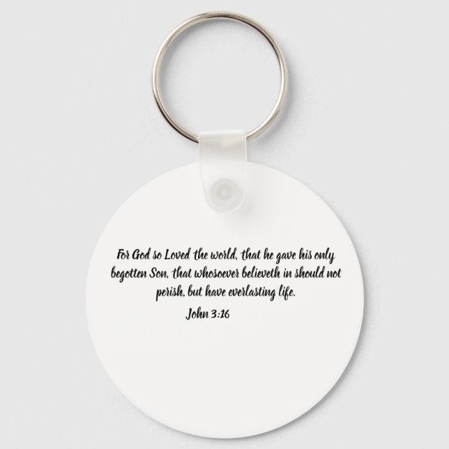 Porte-clés SAVIOR Jérémie 33:3 prêtre pasteur foi Christ (Verso)