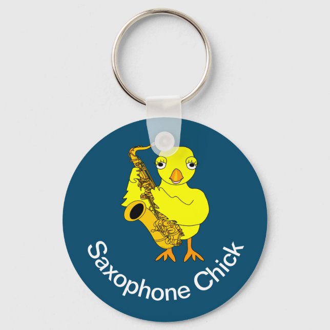 Porte-clés Saxophone Chick (Recto)