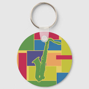 Porte-clés Saxophone Colorblocks