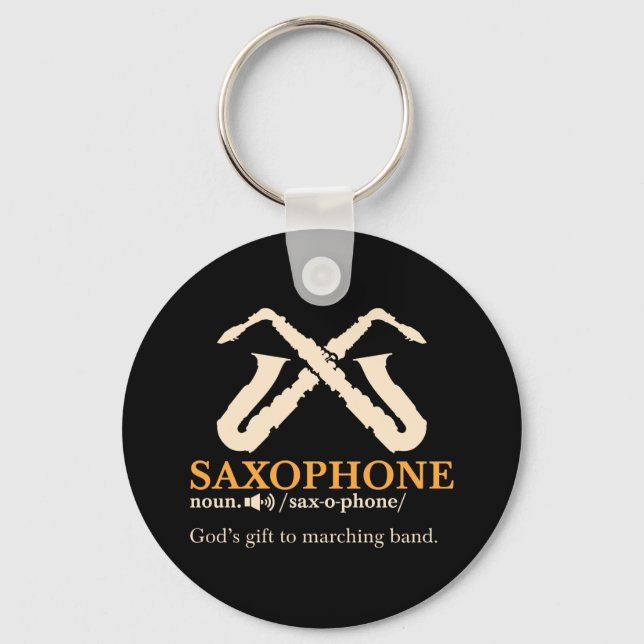 Porte-clés Saxophone - Définition du Saxophone (Recto)