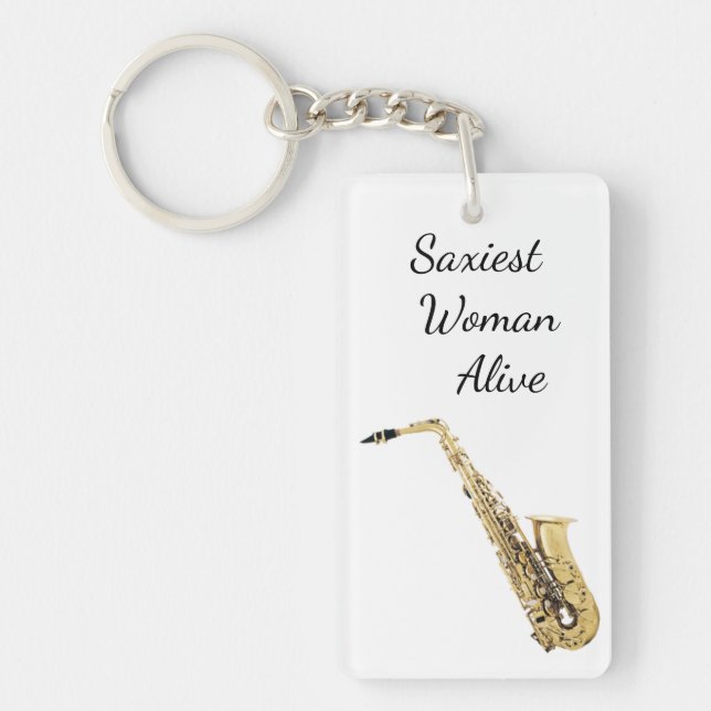 Porte-clés Saxophone le plus sexy (Devant)