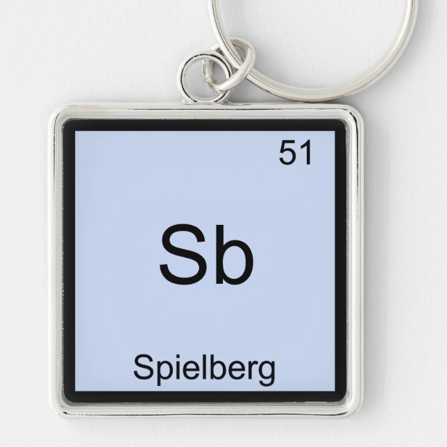 Porte-clés Sb - Spielberg Tee Symbole Élément Chimique Drôle (Devant)