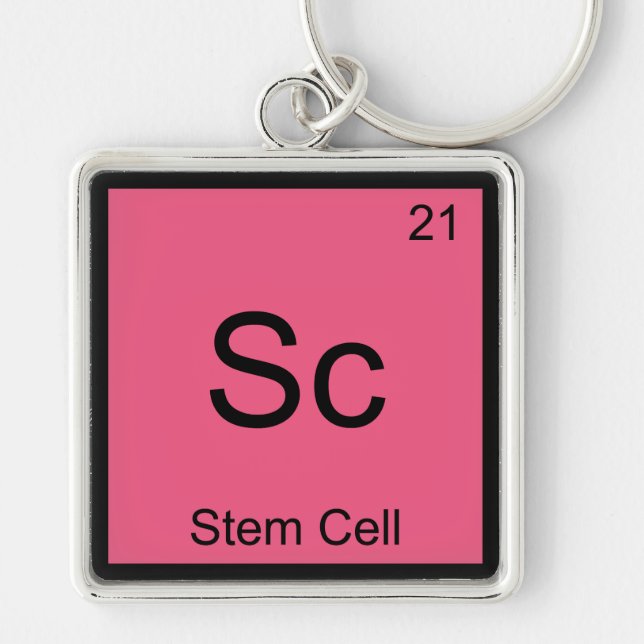 Porte-clés Sc - Cellule Souche Chemise Drôle Symbole Élément  (Devant)
