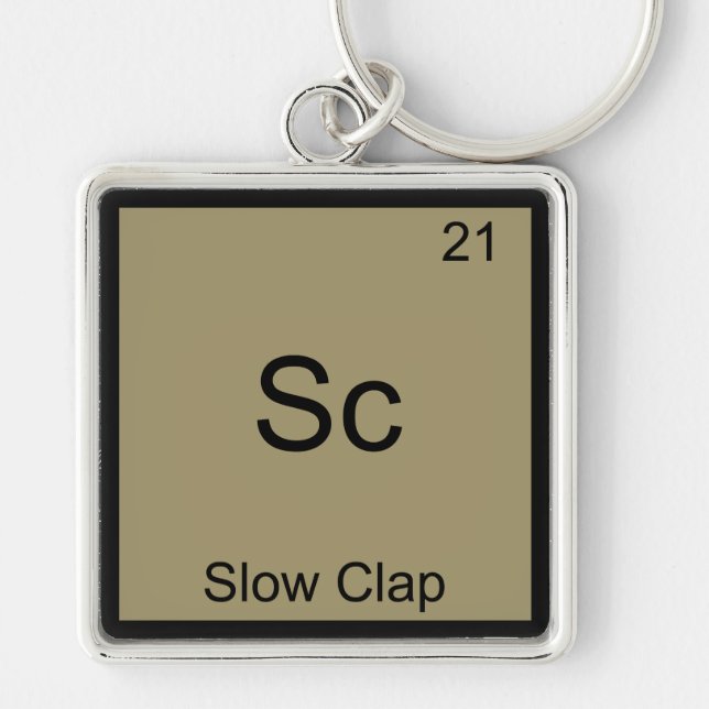 Porte-clés Sc - Tee-shirt symbole d'élément de chimie drôle à (Devant)