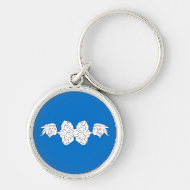 Porte-clés SCA Elvegast Round, petit Porte - clé (1,44 po) (Devant)