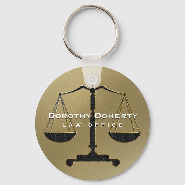 Porte-clés Scales of Justice |  Lawyer (Recto)