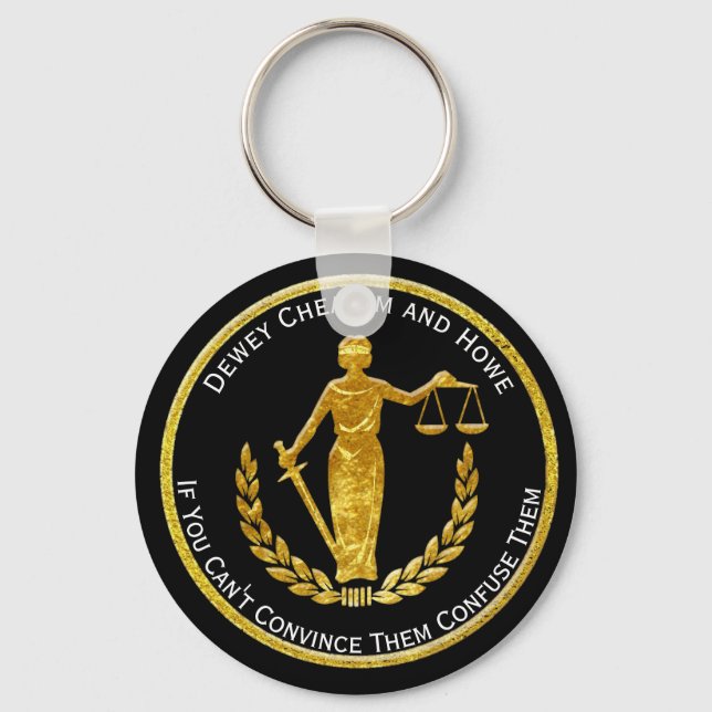 Porte-clés Scales of Justice Personalize (Recto)