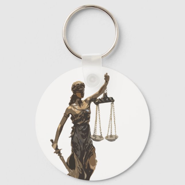 Porte-clés Scales of Justice | Themis (Recto)