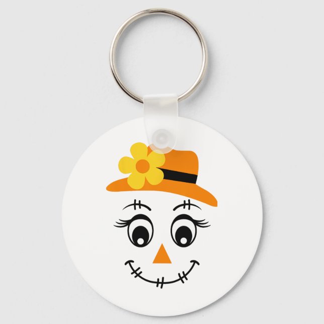 Porte-clés Scarecrow Face mignonne Halloween Garçons Filles F (Recto)