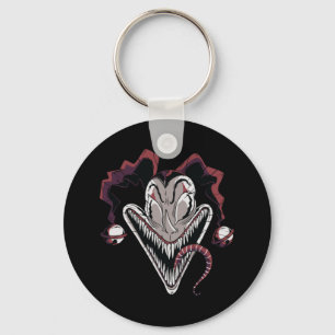 Porte-clés Scary Clown Face Halloween Design