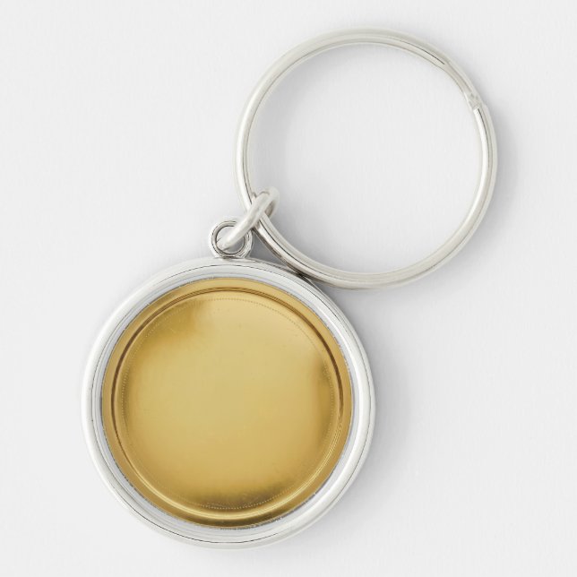 Porte-clés Sceau de feuille d'or 3D Médaille d'excellence élé (Devant)