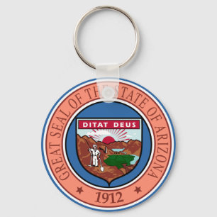 Porte-clés Sceau de l'État d'Arizona USA