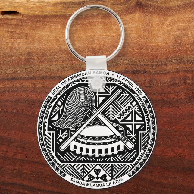 Porte-clés Sceau des Samoa américaines  (Recto)