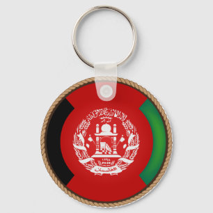 Porte-clés Sceau du drapeau cool Afghanistan