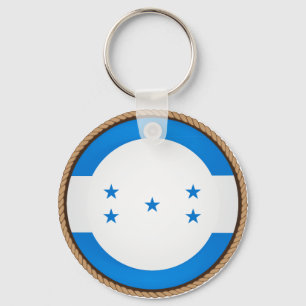 Porte-clés Sceau du drapeau cool du Honduras