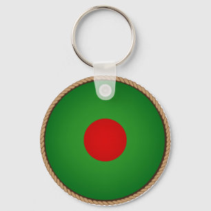 Porte-clés Sceau du drapeau du Bangladesh cool