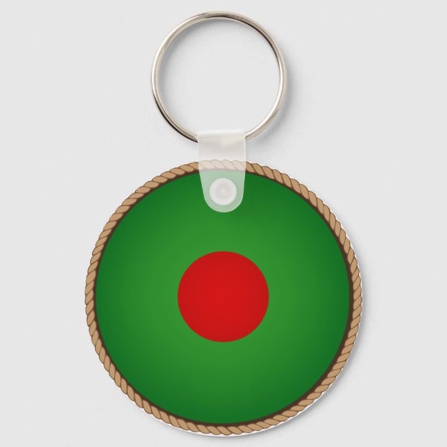 Porte-clés Sceau du drapeau du Bangladesh cool (Recto)