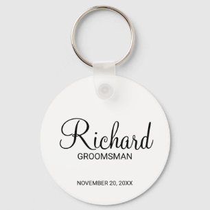 Porte-clés Scénario moderne - Groomsman personnalisé