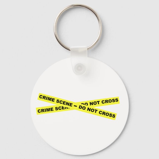 Porte-clés Scène criminelle - Ne pas traverser (Recto)