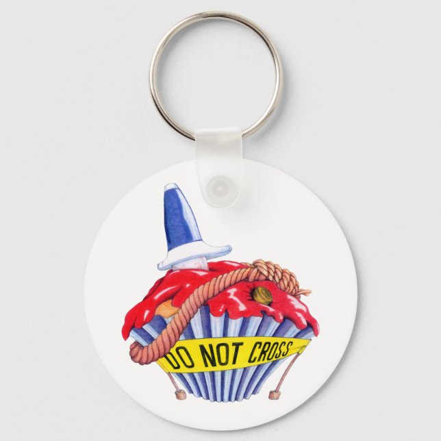 Porte-clés Scène de crime Porte - clé Cupcake (Recto)