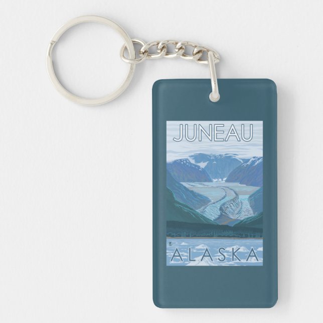 Porte-clés Scène de glacier - Juneau, Alaska (Devant)