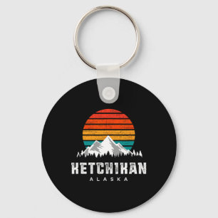 Porte-clés Scène de montagne à Ketchikan en Alaska, ski et ra