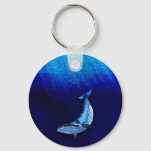 Porte-clés Scène De Mouvement Verticale De Baleine Vers Le Ba