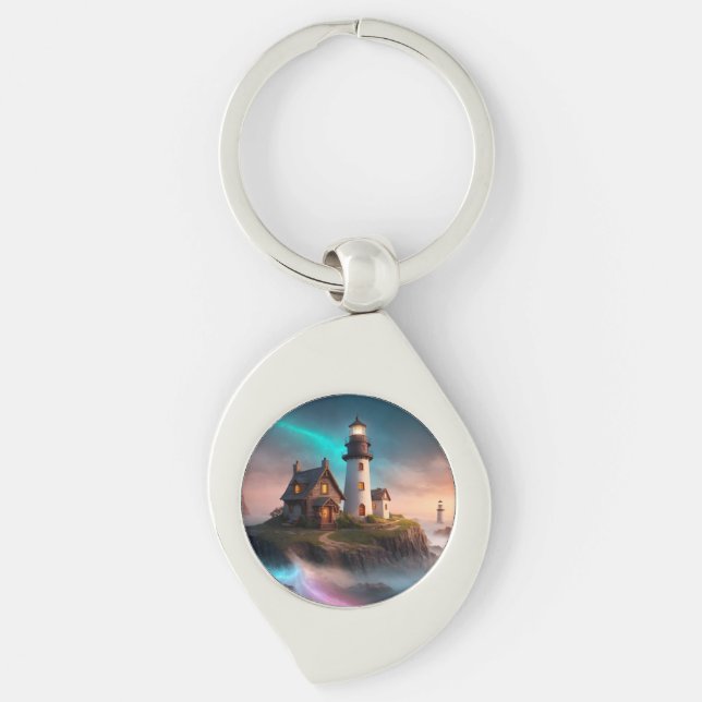 Porte-clés Scène de phare magique (Devant)
