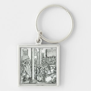 Porte-clés Scène de salle de classe en quelques temps de