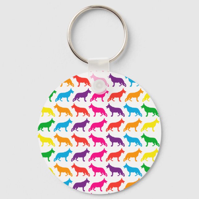 Porte-clés Schäferhunde Regenbogen (Recto)