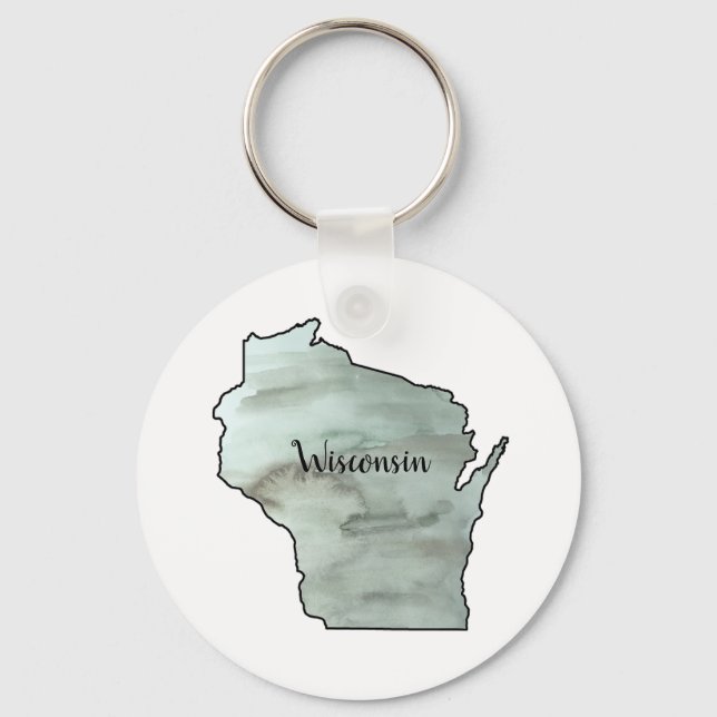 Porte-clés Schéma de la peinture du Wisconsin (Recto)