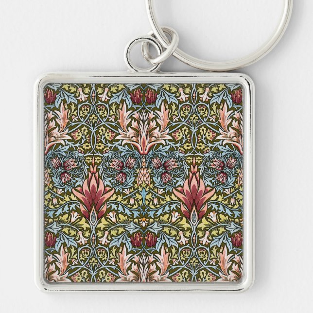 Porte-clés Schéma floral William Morris Snakeshead (Devant)