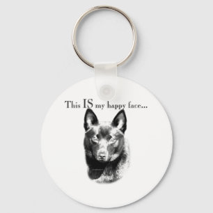 Porte-clés Schipperke Joyeux Visage