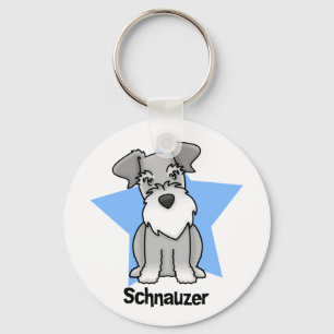 Porte-clés Schnauzer d'étoile de Kawaii