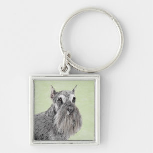 Porte-clés Schnauzer (Giant, Standard) Peinture - Chien Art