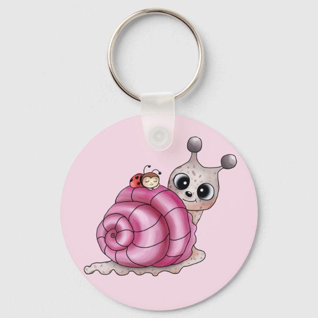 Porte-clés schneckenhaus rose (Recto)