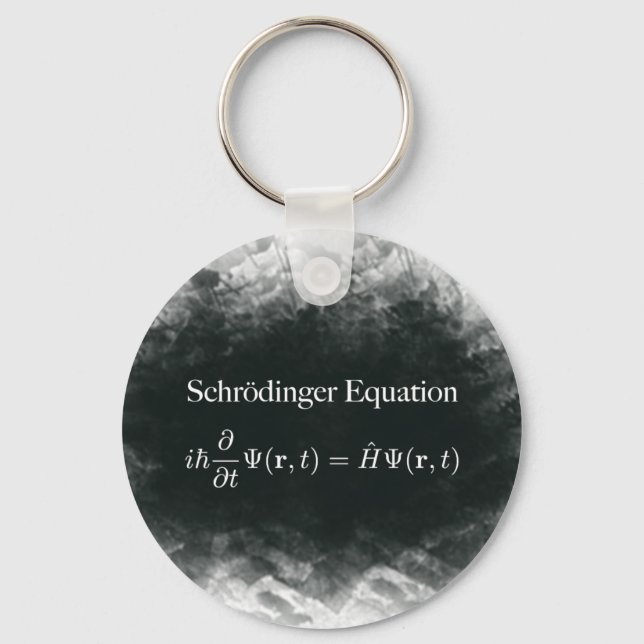 Porte-clés Schrödinger équation math & physique quantique (Recto)