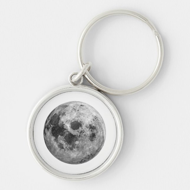 Porte-clés Science de l'astronomie spatiale de la Pleine lune (Devant)